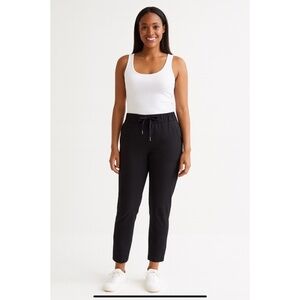 LULULEMON ON THE FLY PANT TRAVEL FRIENDLY MID RISE DRAWSTRING WAIST POCKETS 6